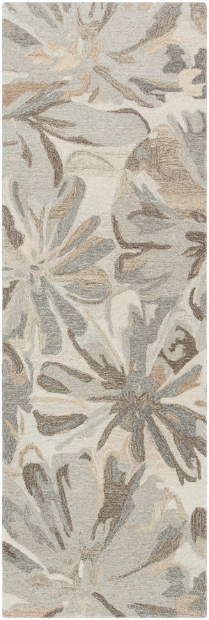 Athena ATH-5150 Modern Wool Rug ATH5150-312 Taupe, Charcoal, Dark Brown, Beige, Black, Khaki, Camel 100% Wool 3' x 12'