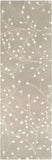 Athena ATH-5157 Cottage Wool Rug ATH5157-268 Medium Gray, Light Gray, Beige 100% Wool 2'6" x 8'