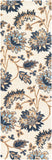 Athena ATH-5161 Cottage Wool Rug ATH5161-268 Navy, Camel, Beige, Sky Blue 100% Wool 2'6" x 8'