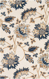 Athena ATH-5161 Cottage Wool Rug ATH5161-912 Navy, Camel, Beige, Sky Blue 100% Wool 9' x 12'