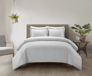 Blaine Gray Twin 5pc Duvet Set