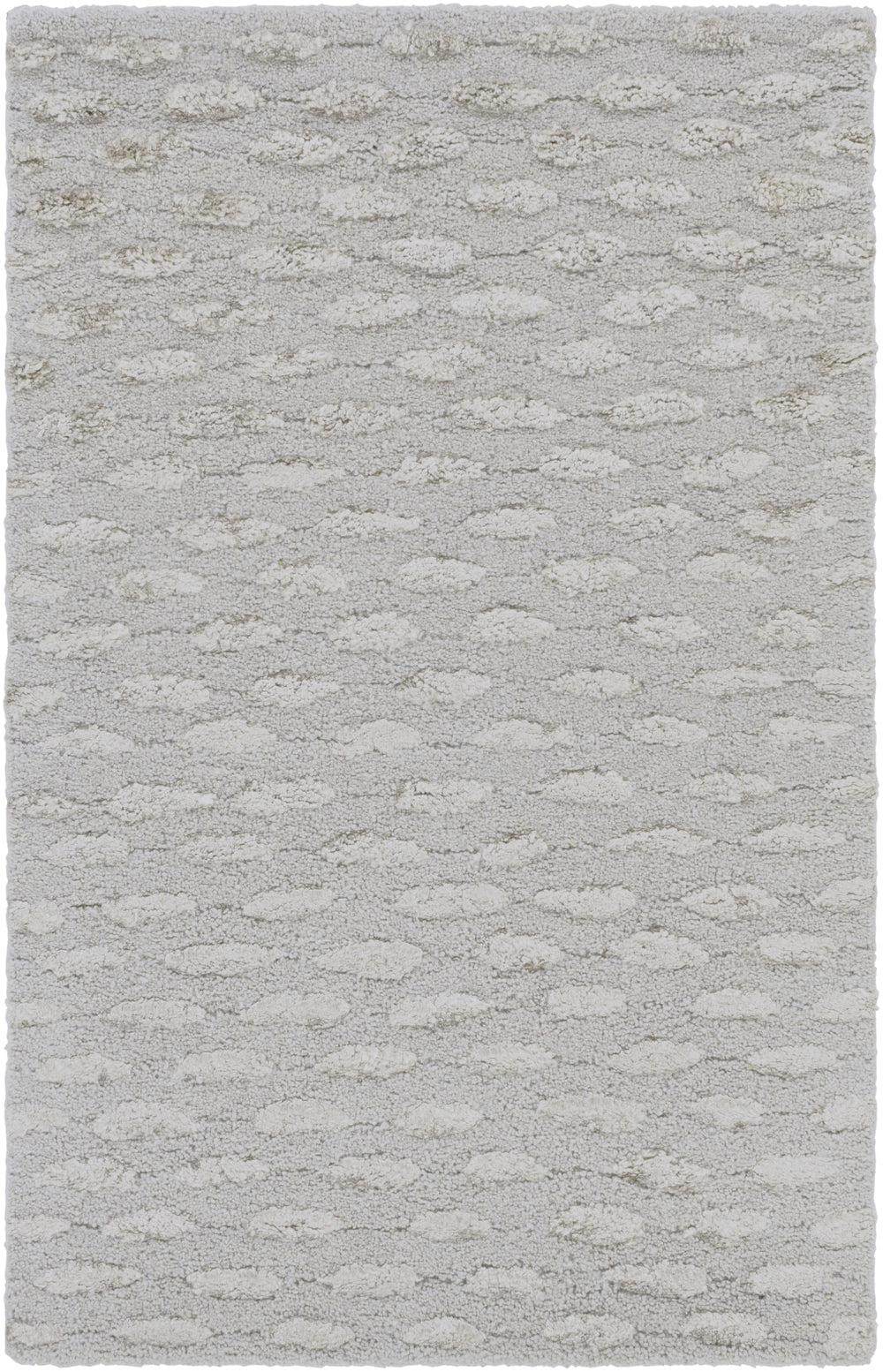 Atlantis ATL-6001 Modern Viscose, Wool Rug ATL6001-69 Medium Gray, Taupe 50% Viscose, 50% Wool 6' x 9'