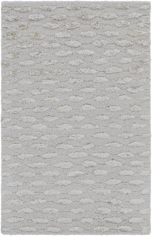 Atlantis ATL-6001 Modern Viscose, Wool Rug ATL6001-69 Medium Gray, Taupe 50% Viscose, 50% Wool 6' x 9'