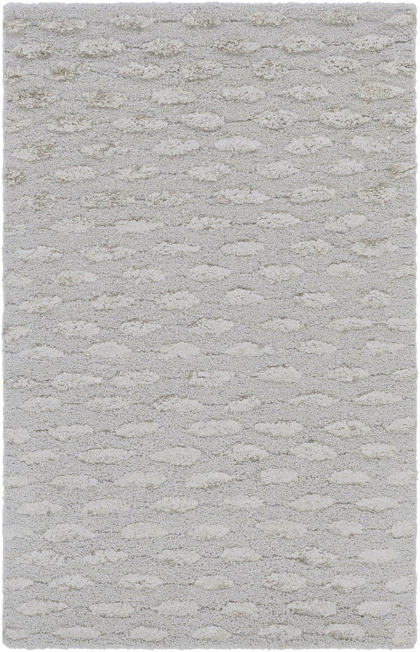 Atlantis ATL-6001 Modern Viscose, Wool Rug ATL6001-69 Medium Gray, Taupe 50% Viscose, 50% Wool 6' x 9'