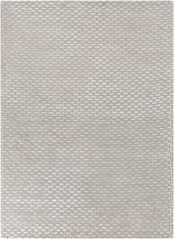 Atlantis ATL-6001 Modern Viscose, Wool Rug ATL6001-811 Medium Gray, Taupe 50% Viscose, 50% Wool 8' x 11'