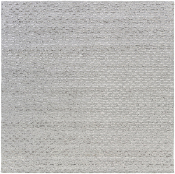 Atlantis ATL-6001 Modern Viscose, Wool Rug ATL6001-8SQ Medium Gray, Taupe 50% Viscose, 50% Wool 8' Square