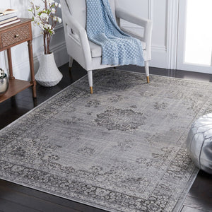 Safavieh Atlas 968 Power Loomed 52% Viscose/31% Polyester/17% Cotton Transitional Rug ATL968F-8