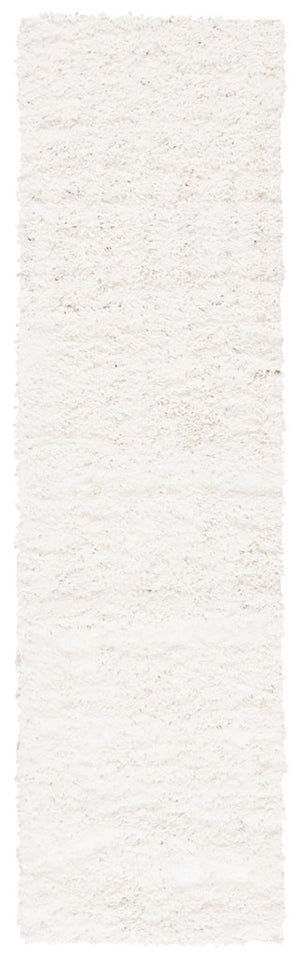 August Shag 200  Shag/Flokati Power Loomed Polypropylene Rug White