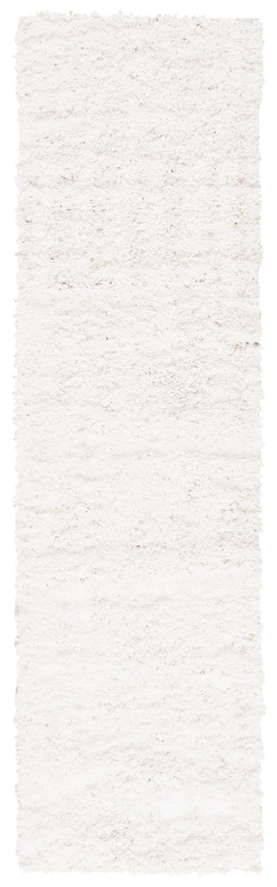 August Shag 200  Shag/Flokati Power Loomed Polypropylene Rug White