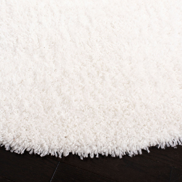 August Shag 200  Shag/Flokati Power Loomed Polypropylene Rug White