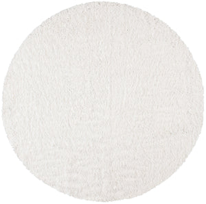 August Shag 200  Shag/Flokati Power Loomed Polypropylene Rug White