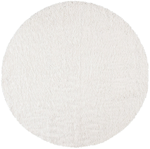 August Shag 200  Shag/Flokati Power Loomed Polypropylene Rug White