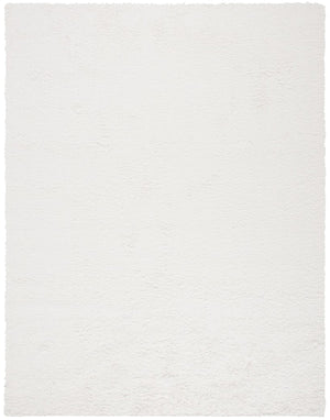 August Shag 200  Shag/Flokati Power Loomed Polypropylene Rug White
