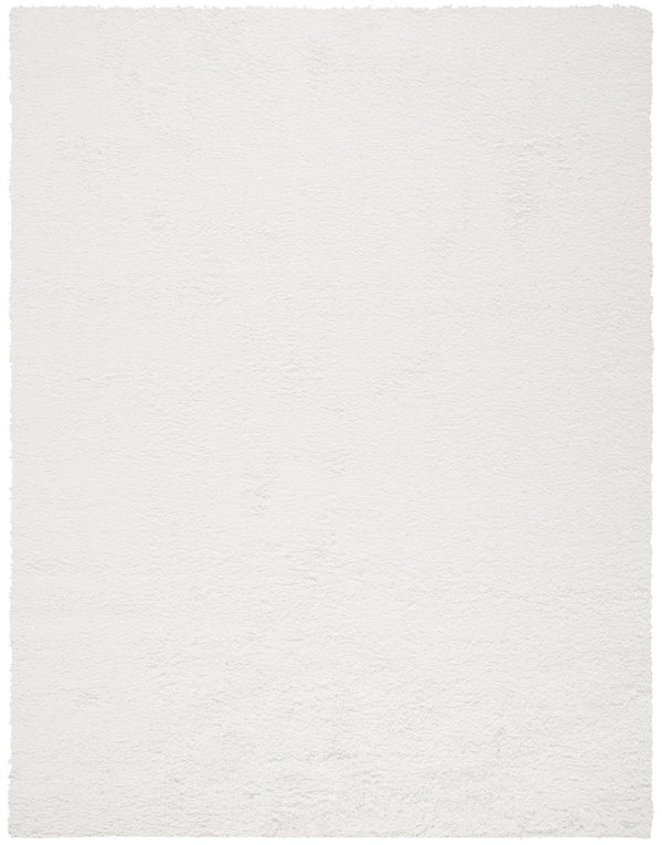 August Shag 200  Shag/Flokati Power Loomed Polypropylene Rug White