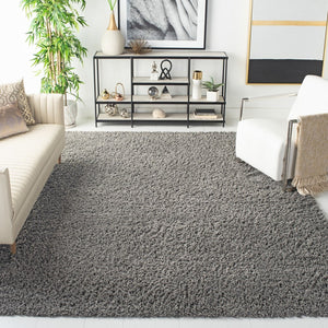 August Shag 200  Shag/Flokati Power Loomed Polypropylene Rug Grey