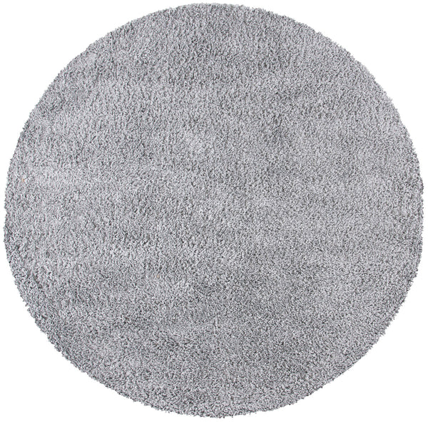 August Shag 200  Shag/Flokati Power Loomed Polypropylene Rug Silver
