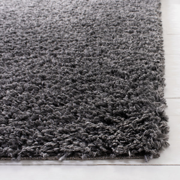 August Shag 200  Shag/Flokati Power Loomed Polypropylene Rug Charcoal
