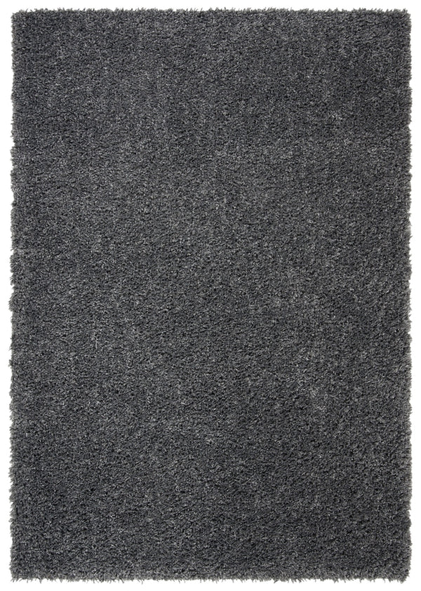 August Shag 200  Shag/Flokati Power Loomed Polypropylene Rug Charcoal