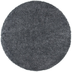 August Shag 200  Shag/Flokati Power Loomed Polypropylene Rug Charcoal