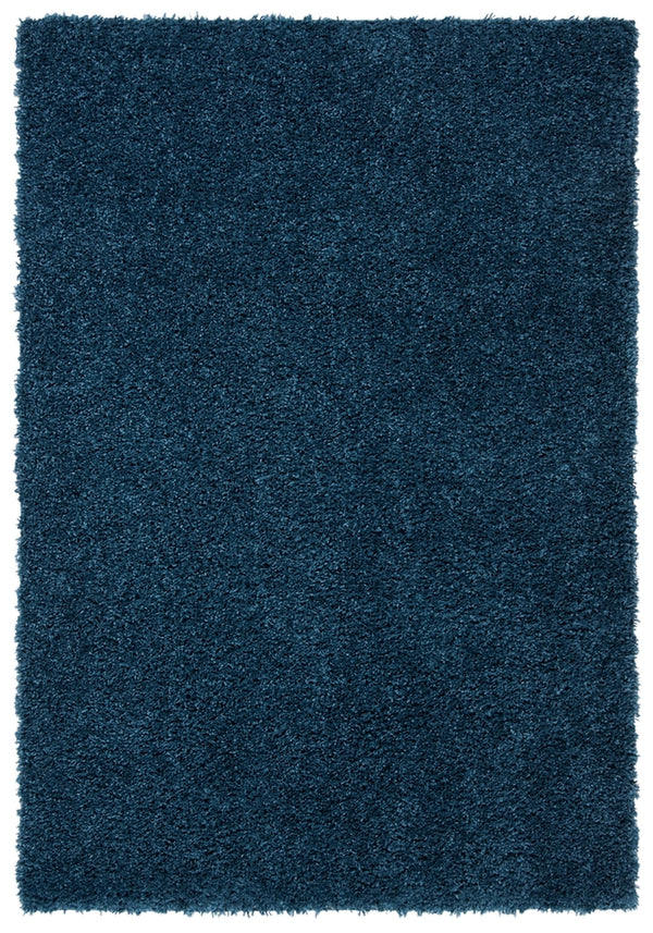 August Shag 200  Shag/Flokati Power Loomed Polypropylene Rug Navy