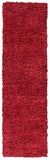 August Shag 200  Shag/Flokati Power Loomed Polypropylene Rug Red