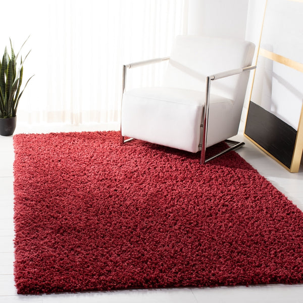 August Shag 200  Shag/Flokati Power Loomed Polypropylene Rug Red