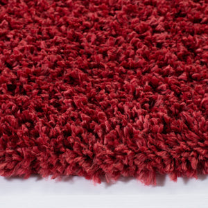 August Shag 200  Shag/Flokati Power Loomed Polypropylene Rug Red