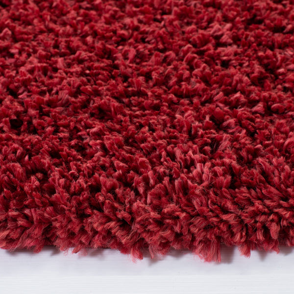 August Shag 200  Shag/Flokati Power Loomed Polypropylene Rug Red