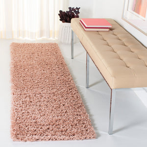 August Shag 200  Shag/Flokati Power Loomed Polypropylene Rug Rose