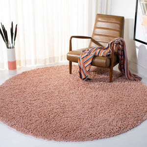 August Shag 200  Shag/Flokati Power Loomed Polypropylene Rug Rose