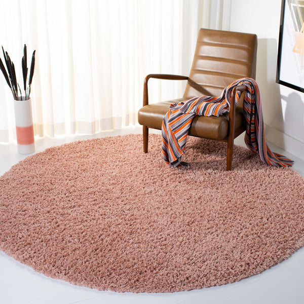 August Shag 200  Shag/Flokati Power Loomed Polypropylene Rug Rose