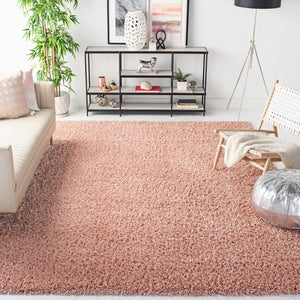 August Shag 200  Shag/Flokati Power Loomed Polypropylene Rug Rose
