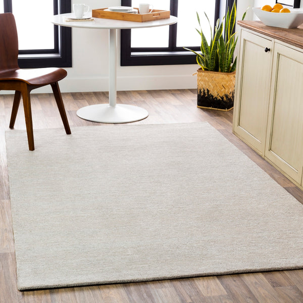 Austin AUS-2301 Modern NZ Wool, Viscose Rug AUS2301-912 Light Gray 50% NZ Wool, 50% Viscose 9' x 12'