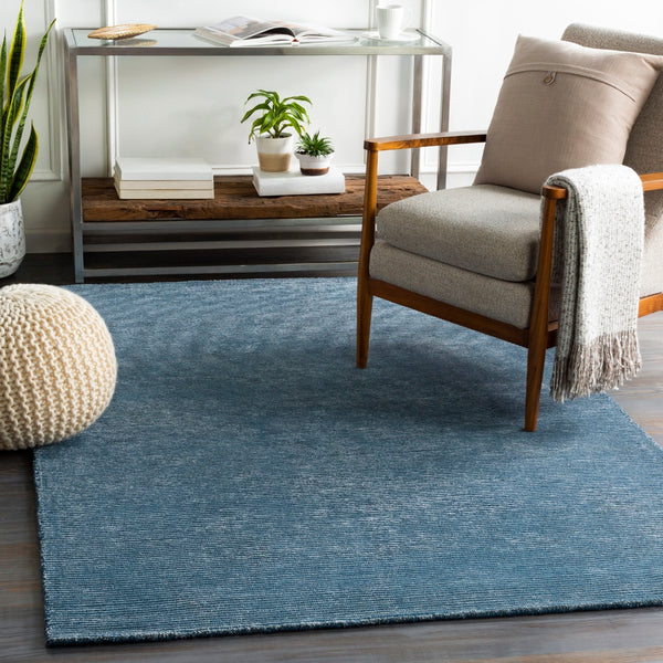 Austin AUS-2306 Modern NZ Wool, Viscose Rug AUS2306-912 Navy, Denim 50% NZ Wool, 50% Viscose 9' x 12'