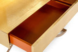 VIG Furniture A&X Aversa - Gold Crocodile Console Table & Mirror VGUNCK423-120-GOLD