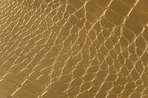 VIG Furniture A&X Aversa - Gold Crocodile Console Table & Mirror VGUNCK423-120-GOLD