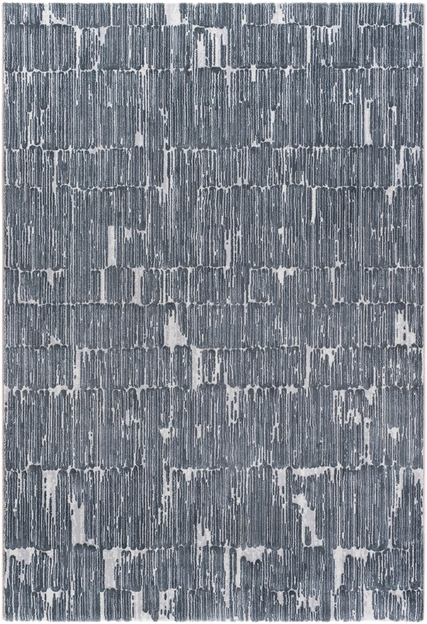 Avshar AVH-2302 Modern Polyester, Polypropylene Rug AVH2302-91210 Medium Gray, Light Gray, Cream 70% Polyester, 30% Polypropylene 9' x 12'10"