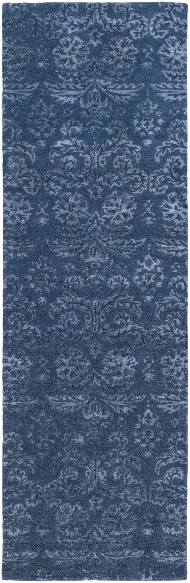 Avignon AVI-2003 Traditional NZ Wool, Viscose Rug AVI2003-913 Navy, Light Gray, Dark Blue 50% NZ Wool, 50% Viscose 9' x 13'