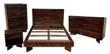 Porter Designs Cambria Solid Sheesham Wood Modern Nightstand Gray 04-116-04-8392M