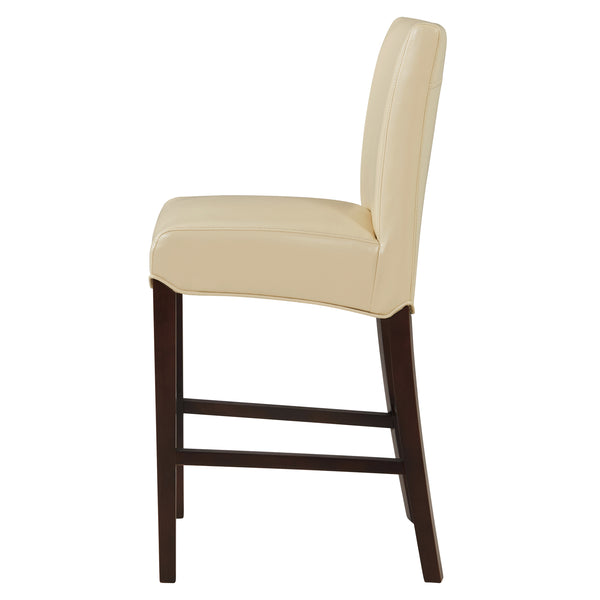 Milton Counter Stool - Elegant Bonded Leather Design with Sturdy Birch Frame and Contemporary Style
