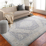 Avant Garde AVT-2300 Traditional Polyester, Polypropylene Rug AVT2300-9122 Medium Gray, Charcoal, Light Gray, Beige, Tan, Camel, Denim 90% Polyester, 10% Polypropylene 9' x 12'2"