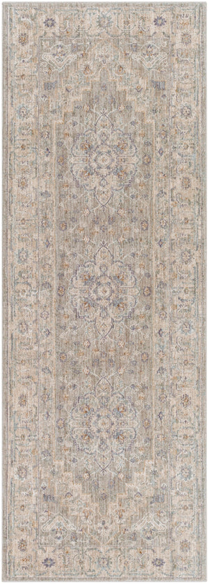 Avant Garde AVT-2301 Traditional Polyester, Polypropylene Rug AVT2301-2773 Light Gray, Medium Gray, Charcoal, Beige, Tan, Camel, Denim 90% Polyester, 10% Polypropylene 2'7" x 7'3"