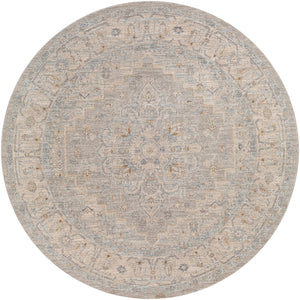 Avant Garde AVT-2301 Traditional Polyester, Polypropylene Rug AVT2301-710RD Light Gray, Medium Gray, Charcoal, Beige, Tan, Camel, Denim 90% Polyester, 10% Polypropylene 7'10" Round