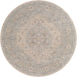 Avant Garde AVT-2302 Traditional Polyester, Polypropylene Rug AVT2302-710RD Light Gray, Medium Gray, Charcoal, Beige, Tan, Camel, Denim 90% Polyester, 10% Polypropylene 7'10" Round