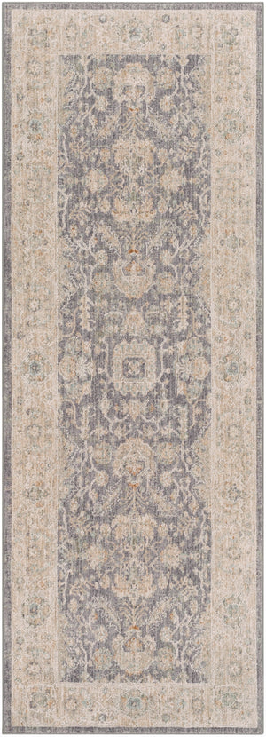 Avant Garde AVT-2303 Traditional Polyester, Polypropylene Rug AVT2303-2773 Medium Gray, Charcoal, Light Gray, Beige, Tan, Camel, Denim 90% Polyester, 10% Polypropylene 2'7" x 7'3"