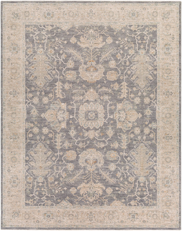 Avant Garde AVT-2303 Traditional Polyester, Polypropylene Rug AVT2303-710103 Medium Gray, Charcoal, Light Gray, Beige, Tan, Camel, Denim 90% Polyester, 10% Polypropylene 7'10" x 10'3"