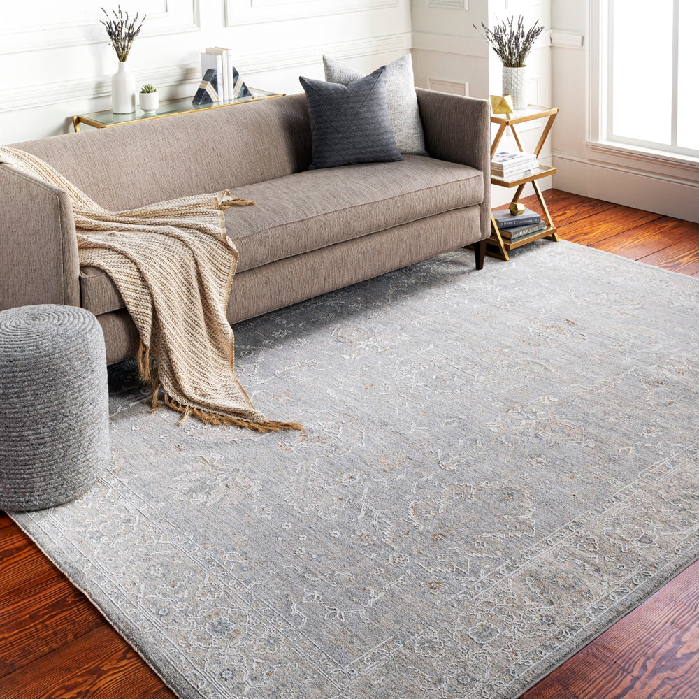 Avant Garde AVT-2304 Traditional Polyester, Polypropylene Rug AVT2304-9122 Light Gray, Medium Gray, Charcoal, Beige, Tan, Denim, Camel 90% Polyester, 10% Polypropylene 9' x 12'2"