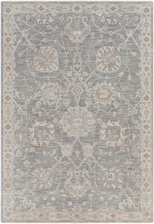 Avant Garde AVT-2305 Traditional Polyester, Polypropylene Rug AVT2305-575 Medium Gray, Charcoal, Light Gray, Beige, Tan, Camel, Denim 90% Polyester, 10% Polypropylene 5' x 7'5"