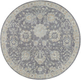 Avant Garde AVT-2306 Traditional Polyester, Polypropylene Rug AVT2306-67RD Medium Gray, Charcoal, Light Gray, Beige, Tan, Denim, Camel 90% Polyester, 10% Polypropylene 6'7" Round