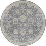 Avant Garde AVT-2306 Traditional Polyester, Polypropylene Rug AVT2306-710RD Medium Gray, Charcoal, Light Gray, Beige, Tan, Denim, Camel 90% Polyester, 10% Polypropylene 7'10" Round